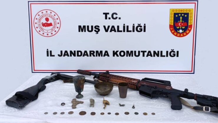 Muş’ta Tarihi Eser Operasyonu: Urartu ve Roma Dönemine Ait Eserler Ele Geçirildi