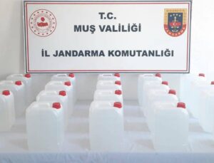 Muş’ta 100 Litre Etil Alkol Ele Geçirildi