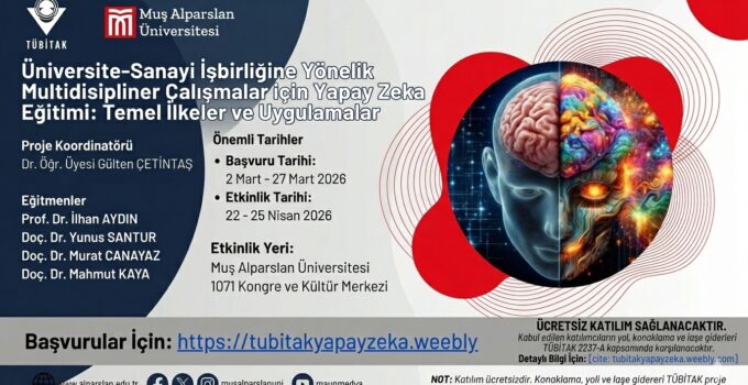 Tübitak Destekli Yapay Zeka Eğitimi İçin Başvurular Başladı.