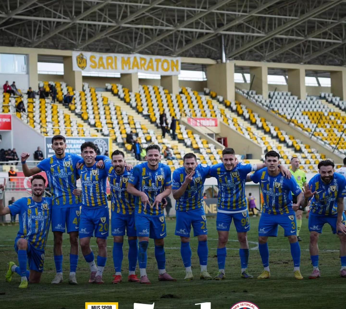 Muşspor Sahasında Fırtına Gibi Esti: 5-1