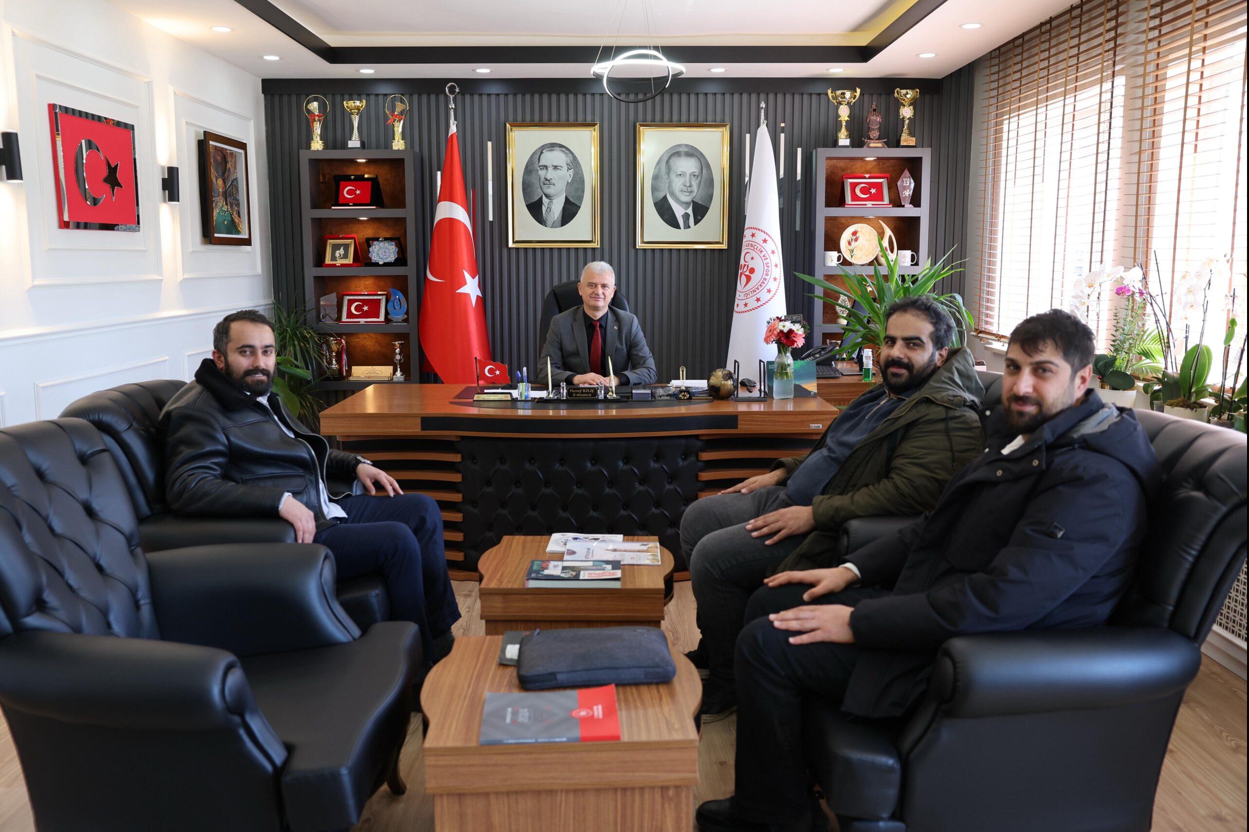 Genç Fikirler Derneği ve Muşadair’den İl Müdürü Kılıç’a Ziyaret