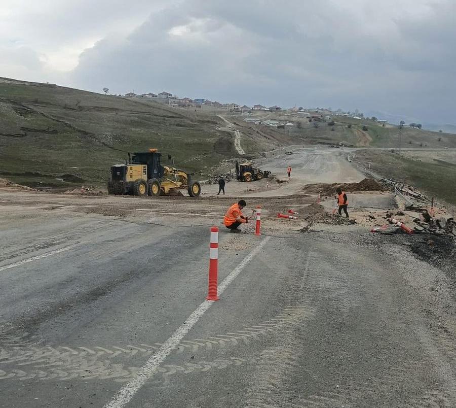 Muş–Varto Yolunda Onarım Çalışmaları Başladı