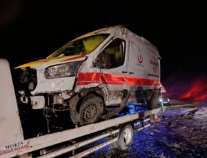 Muş–Malazgirt Yolunda Ambulans Kazası: 5 Yaralı