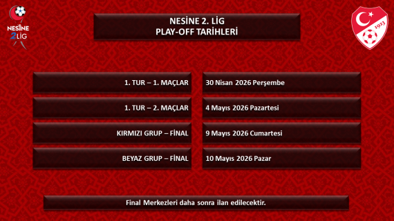 Play-Off Heyecanı Başlıyor: 3  Lig İçin Tarihler Açıklandı