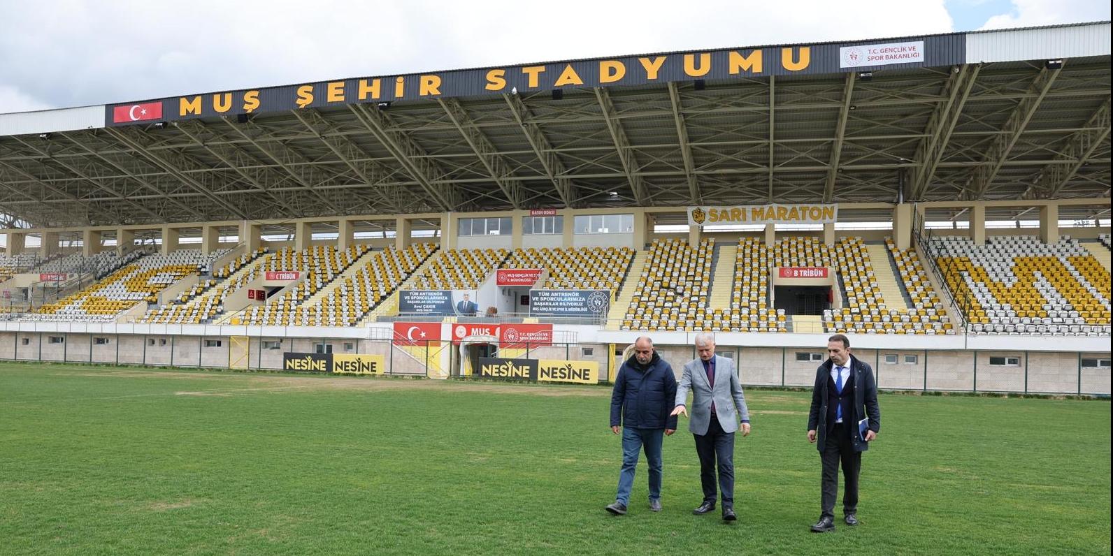 İl Müdürü Kılıç’tan Stadyumda Maç Öncesi İnceleme