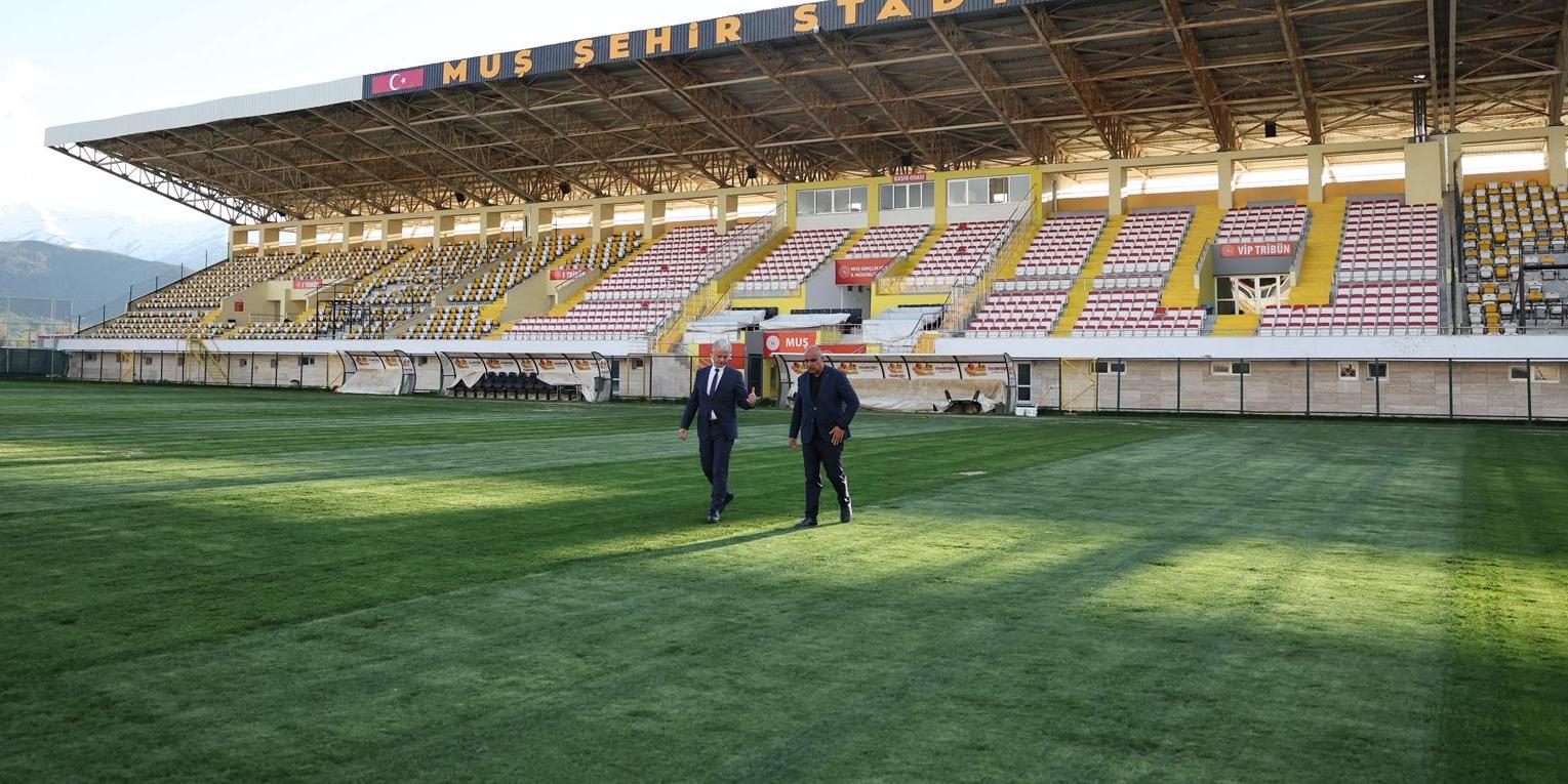 Muş Şehir Stadyumu Maça Hazır: İl Müdürü Kılıç’tan İnceleme