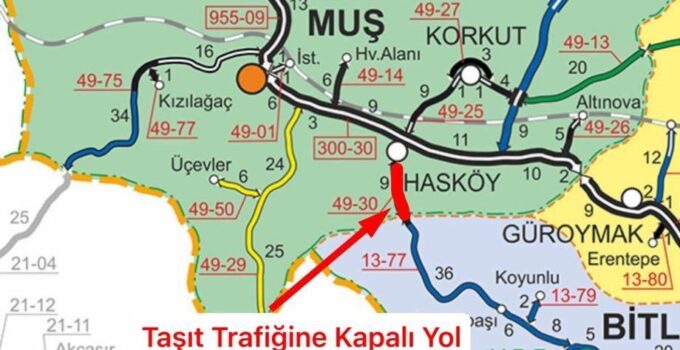 Kar ve Tipi Nedeniyle Hasköy–Mutki Yolu Trafiğe Kapatıldı