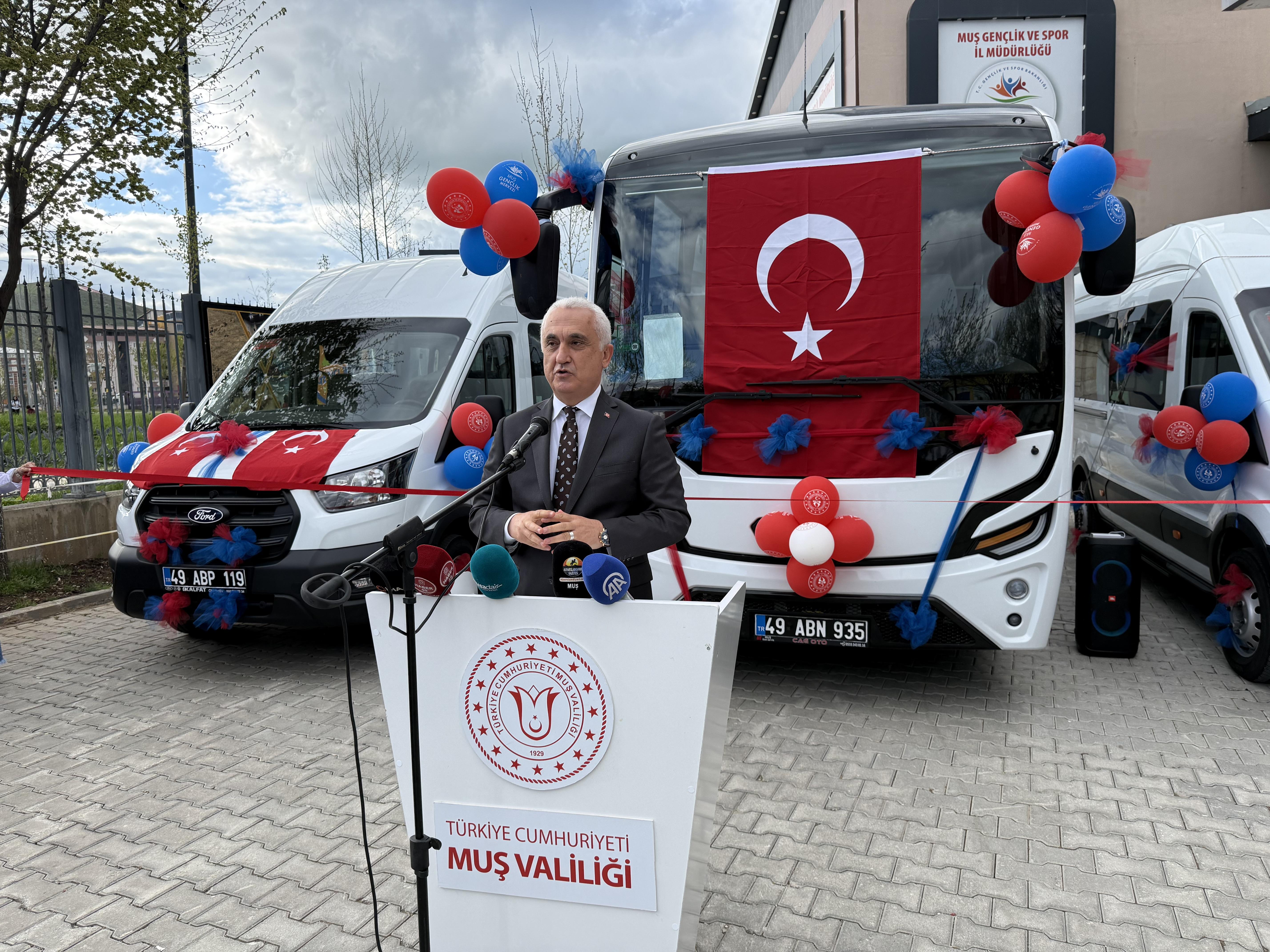 Gençliğe Güç, Spora Destek: Muş’ta Yeni Araçlar Hizmete Alındı