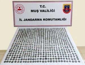 Bulanık’ta 800 Yıllık 749 Bizans Sikkesi Ele Geçirildi