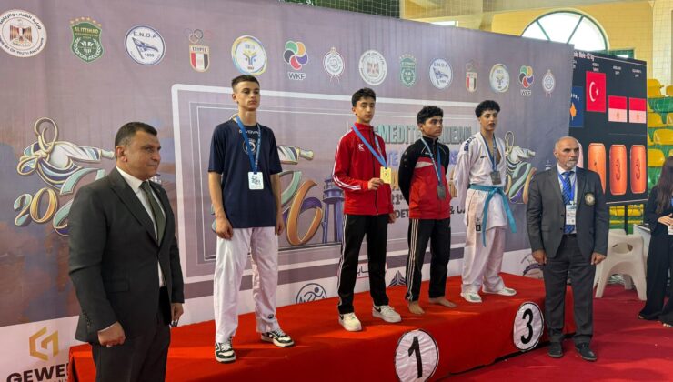Muşlu Sporcu Mustafa Taha Keçeci, Akdeniz Ülkeleri Karate Şampiyonası’nda Altın Madalya Kazandı