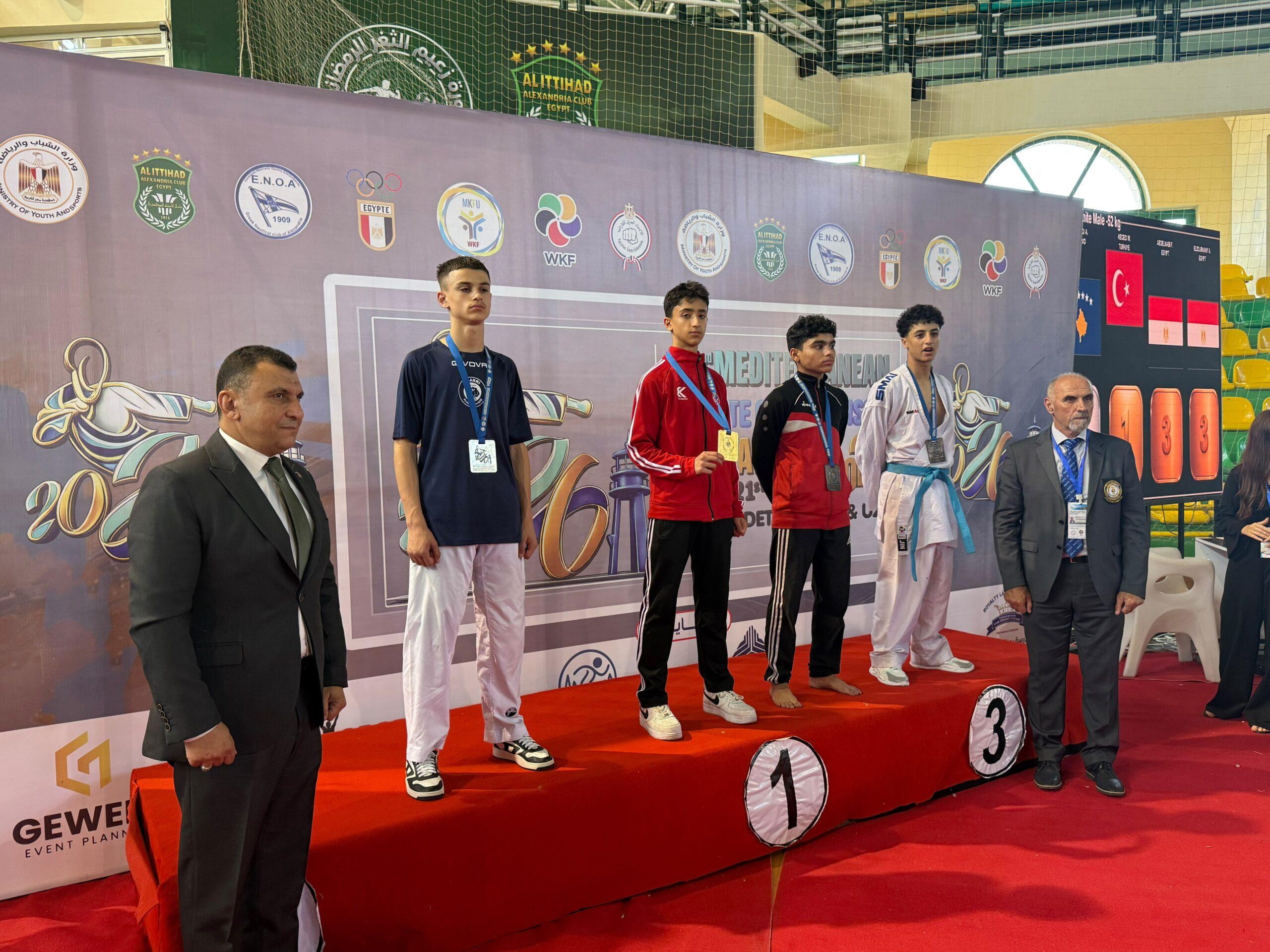 Muşlu Sporcu Mustafa Taha Keçeci, Akdeniz Ülkeleri Karate Şampiyonası’nda Altın Madalya Kazandı