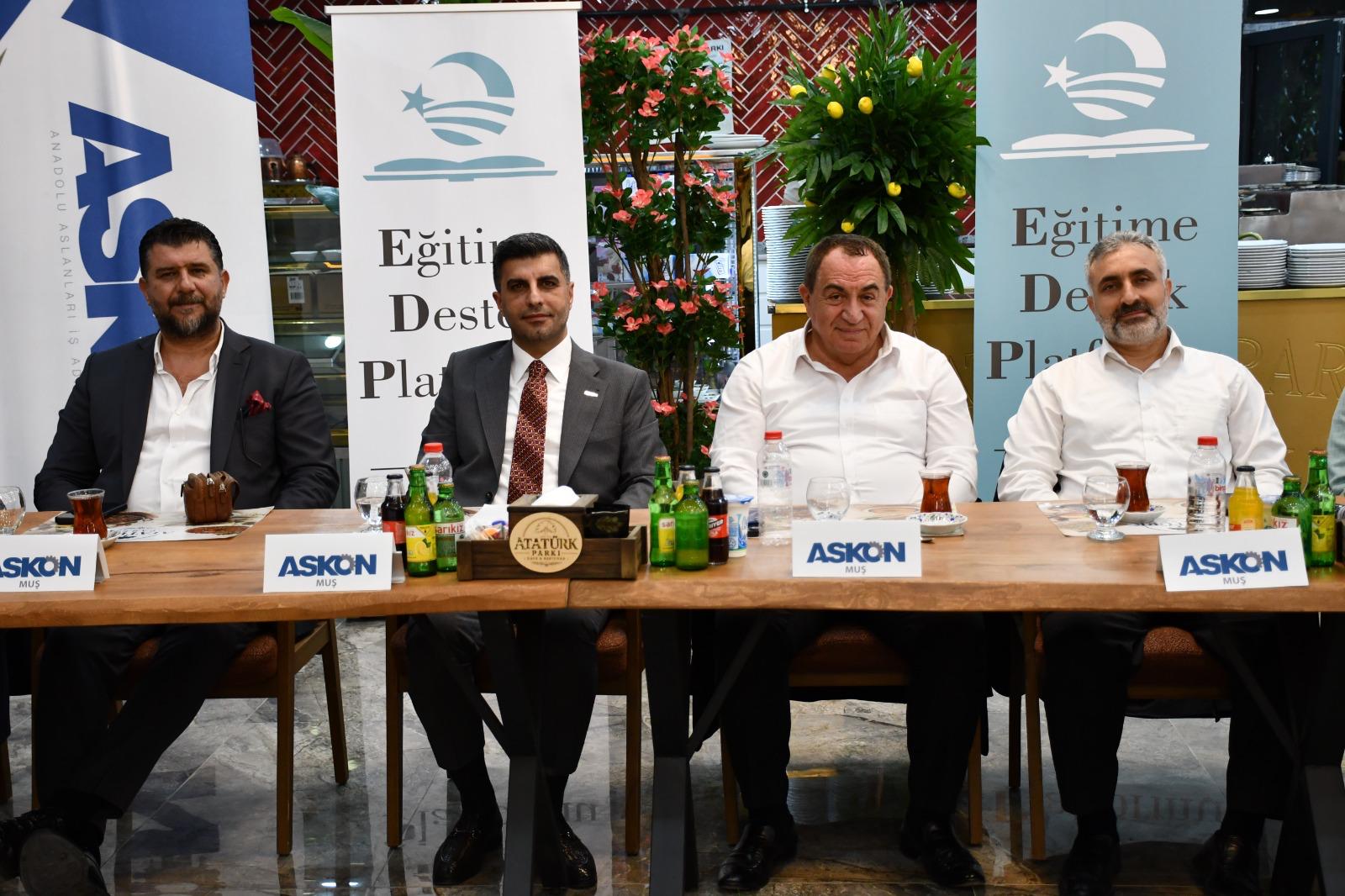 ASKON MUŞ YÖNETİMİ, KENTİN ÖNEMLİ İSİMLERİYLE AYNI SOFRADA BULUŞTU