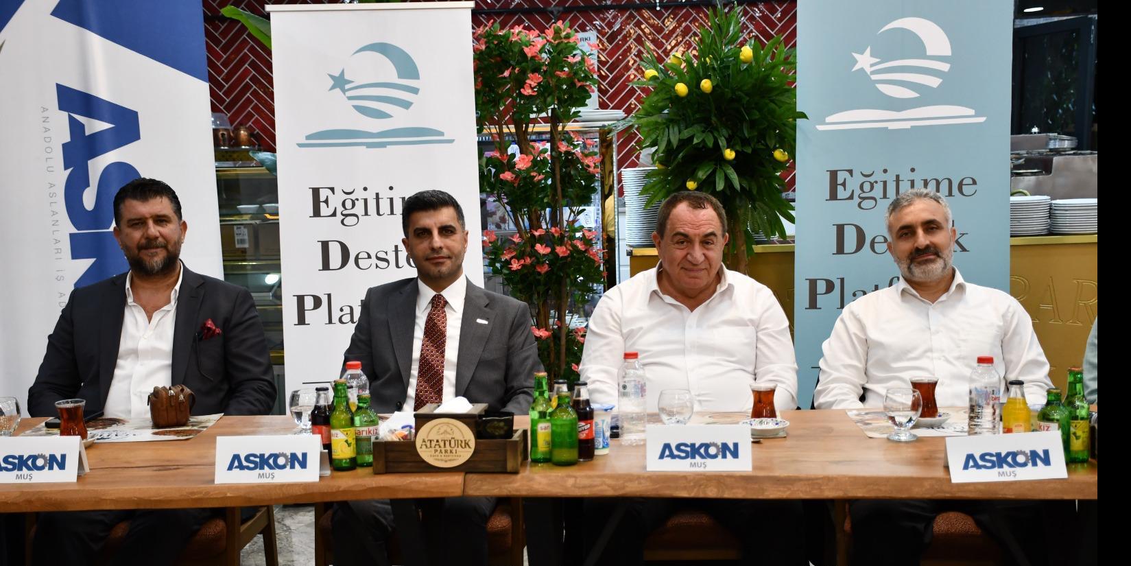ASKON MUŞ YÖNETİMİ, KENTİN ÖNEMLİ İSİMLERİYLE AYNI SOFRADA BULUŞTU