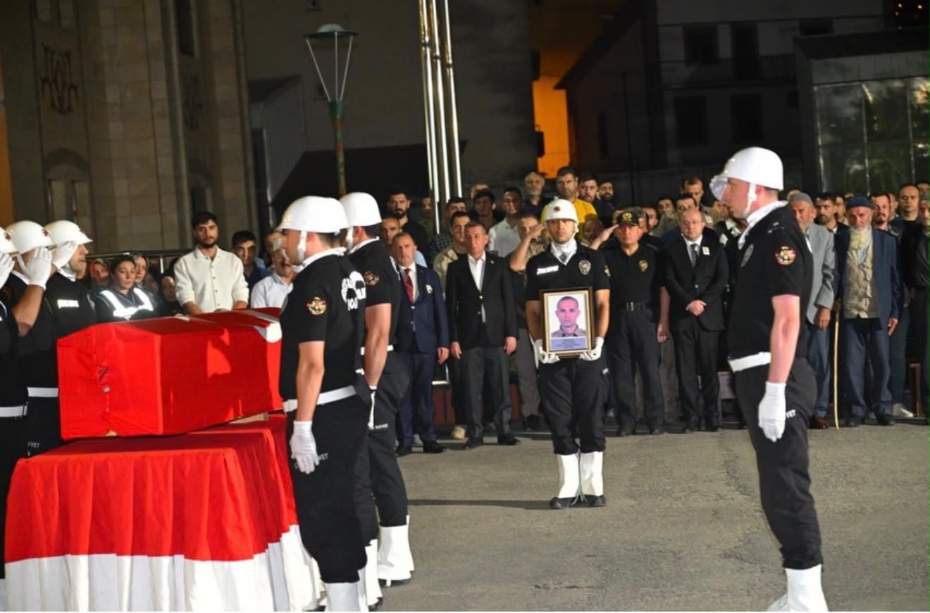Muş’ta Trafik Kazasında Hayatını Kaybeden Bekçi Yunus Yıldız Son Yolculuğuna Uğurlandı