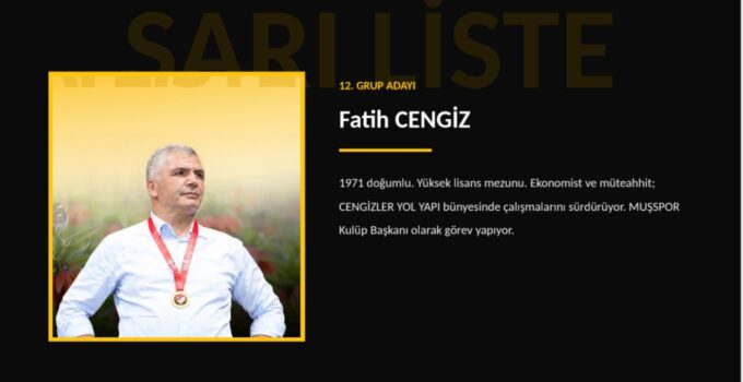 Cengiz’den Muş için iddialı hedef: “Muşspor Süper Lig’e, Muş ekonomisi 1. Lig’e!”