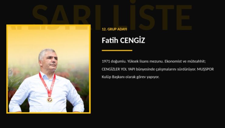 Cengiz’den Muş için iddialı hedef: “Muşspor Süper Lig’e, Muş ekonomisi 1. Lig’e!”