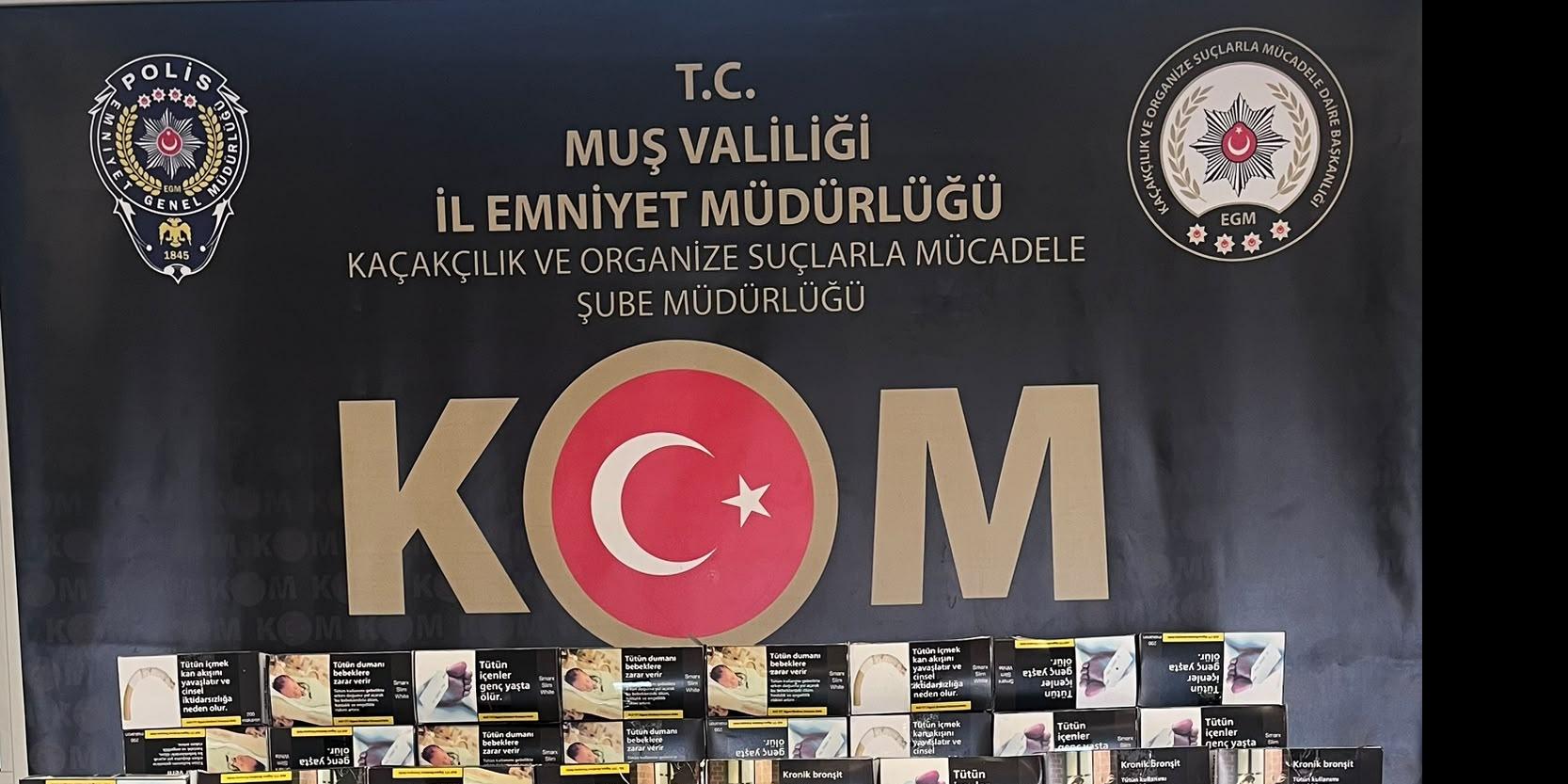 MUŞ’TA KARGODA 30 BİN ADET DOLDURULMUŞ MAKARON ELE GEÇİRİLDİ: 2 ŞÜPHELİ HAKKINDA İŞLEM YAPILDI